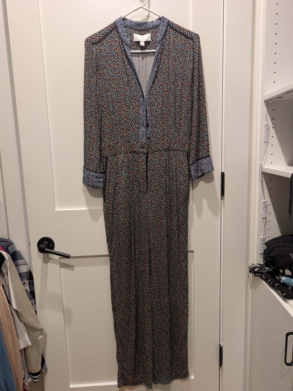 Women's Black Multi-Color Printed Jumpsuit